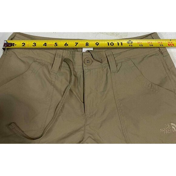 Northface Womens Bermuda Shorts Khaki Size 4‎ Hiking/outdoors - Picture 9 of 11